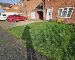 Before - Existing Driveway & Lawn