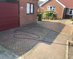 Before - Weedy And Sunken Paving