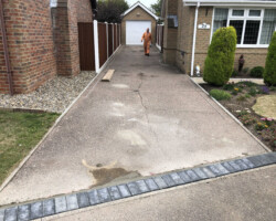 Before - Old Tarmac Driveway