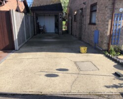 Before - Concrete Driveway