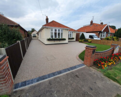 After - Charcoal Block Edging, Finished In Golden Pearl
