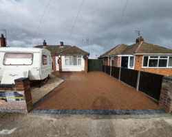 After - Finished In Rose Garden With Charcoal Block Edging