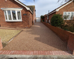 After - Driveway Finished In Carnival With Red Double Diamonds