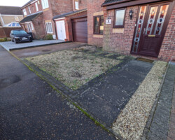 Before - Gravel And Tarmac Driveway Area