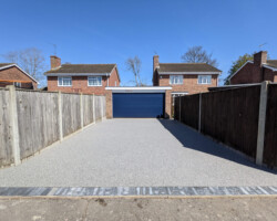 After - Laid In Titan Silver With Charcoal Block Edging