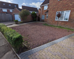 Before - Red Stoned Area
