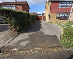 Before - Old Tarmac Driveway
