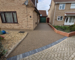 After - Charcoal Block Edge Installed, Finished In Arcadia