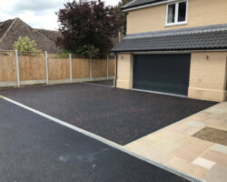 Tarmac Driveway With Red Stone