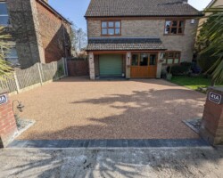 After - Charcoal Edging Installed, Finished In Carnival
