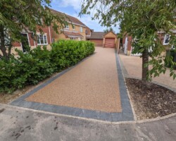 After - Finished With Charcoal Block Edging, Rose Garden Resin Bound