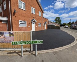 After - Finished With 10mm Asphalt With Red Stone Chip