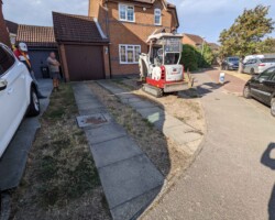 Before - Existing Lawn And Driveway