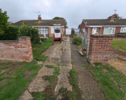 Before - Old Broken Concrete Drive