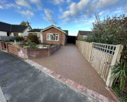 After - Brindle Block Edge Installed, Finished In Rose Garden