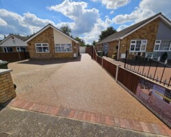 After - Brindle Block Edging Installed, New Recess Manhole Installed, Finished In Transcendence Resin Bound