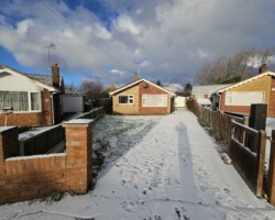 Before - Existing Gravel & Concrete Driveway