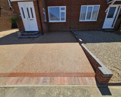 After - Driveway Extended In Carnival Resin Bound