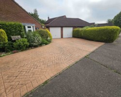 Before - Existing Imprinted Concrete Driveway