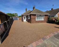 After - Brindle Block Pave Edging With Honeycomb Resin