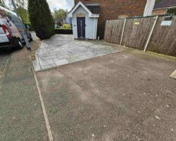Before - Existing Tarmac & Slabbed Driveway