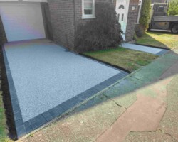 After - Charcoal Block Edge / Finished In Titan Silver Resin Bound