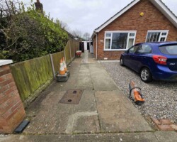 Before - Existing Concrete Driveway