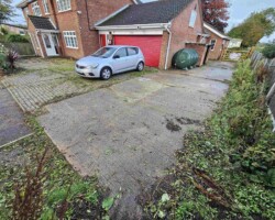 Before - Large Existing Concrete Driveway
