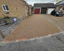 After - Brindle Block Edge / 2 New Recess Manholes / Finished in Evening Rose