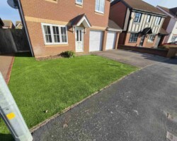 Before - Existing Tarmac & Artificial Grass Area